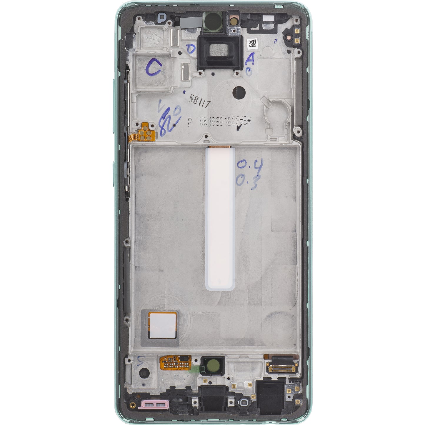 Display touchscreen Samsung Galaxy A52s 5G A528, con cornice, verde, Service Pack GH82-26861E