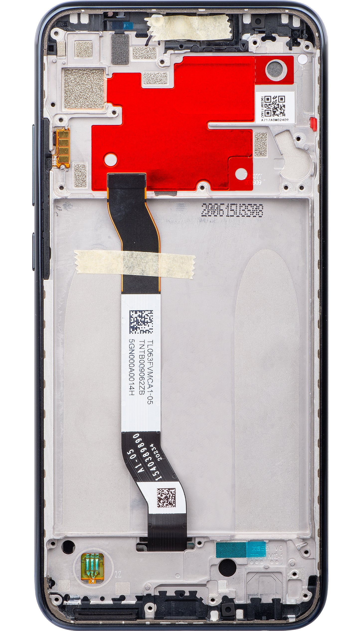 Display con Touchscreen Xiaomi Redmi Note 8T, con Cornice, Nero, Service Pack 5600040C3X00