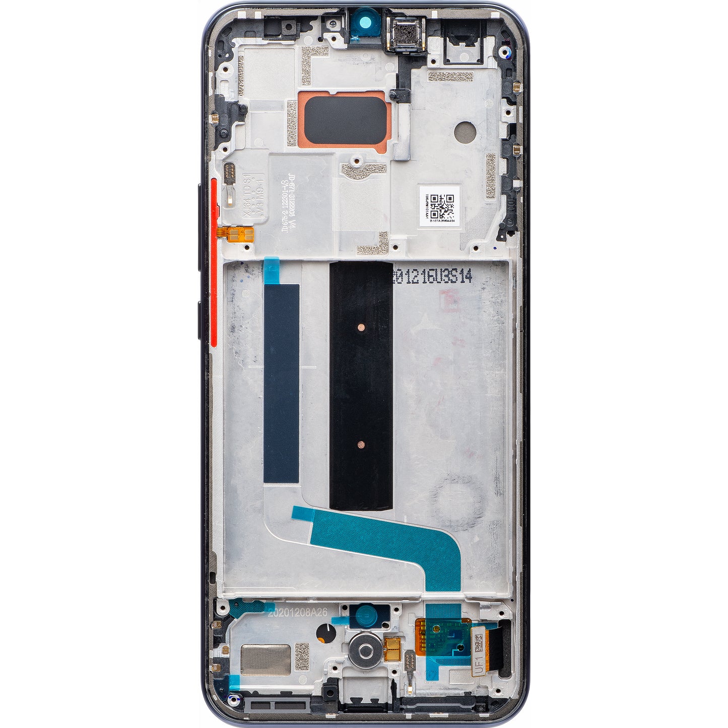 Display con Touchscreen Xiaomi Mi 10 Lite 5G, con Cornice, Grigio, Service Pack 56000400J900