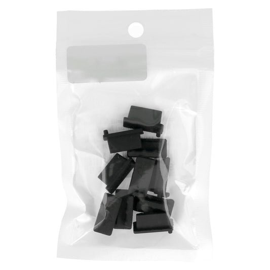 Tappo Antipolvere Porta Telefono OEM, USB-A, Set 10 pezzi, Nero