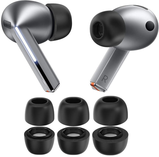 Tappi Tech-Protect per Samsung Galaxy Buds3 Pro, Taglia S / M / L, Neri