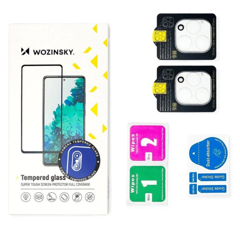 Pellicola Protettiva Posteriore WZK per Apple iPhone 17 Pro, Vetro Temperato, Set 2 pezzi, Nera
