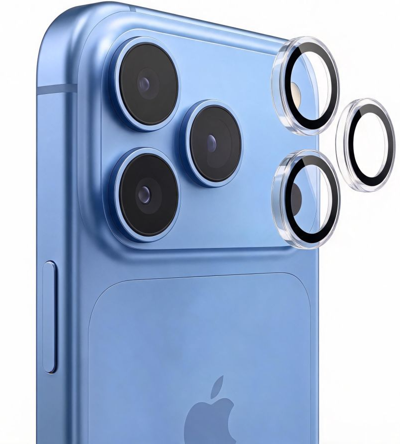 Pellicola protettiva per fotocamera posteriore Tech-Protect CamRing Fit+ per Apple iPhone 18 Pro / 18 Pro Max, vetro temperato, trasparente