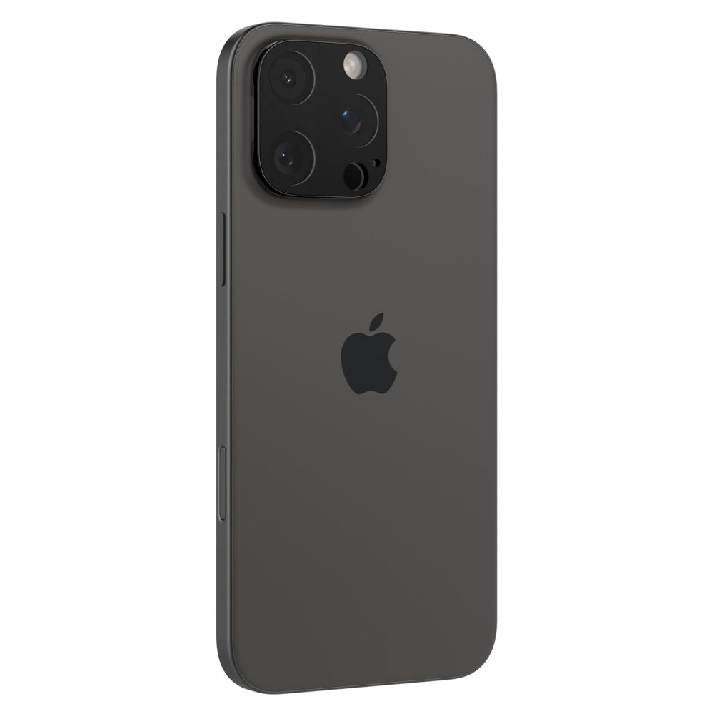 Spigen Optik Pellicola protettiva della fotocamera posteriore per Apple iPhone 15 Pro Max / 15 Pro, protetta dal vetro, completamente incollata, set di 2 pezzi, nero AGL05273