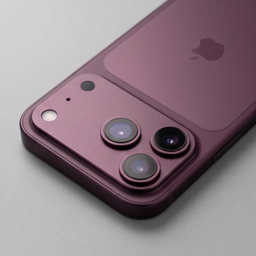 Pellicola protettiva per fotocamera posteriore Tech-Protect CamFull Fit+ per Apple iPhone 18 Pro Max, vetro temperato, vinaccia