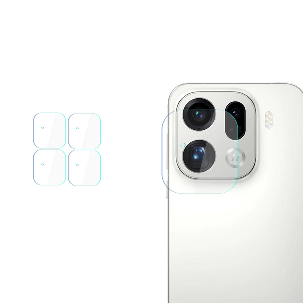 Pellicola Protettiva Posteriore per Fotocamera 3MK Protection per Oppo Find X9 Pro, Vetro Temperato, Set 4 pezzi, Trasparente