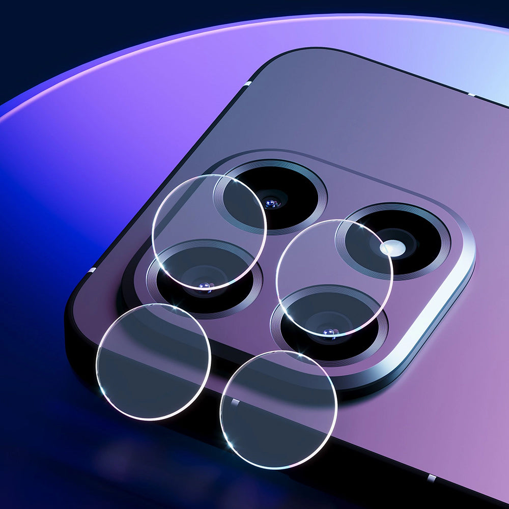 Pellicola Protettiva Posteriore per Fotocamera 3MK Protection per Oppo Find X9 Pro, Vetro Temperato, Set 4 pezzi, Trasparente