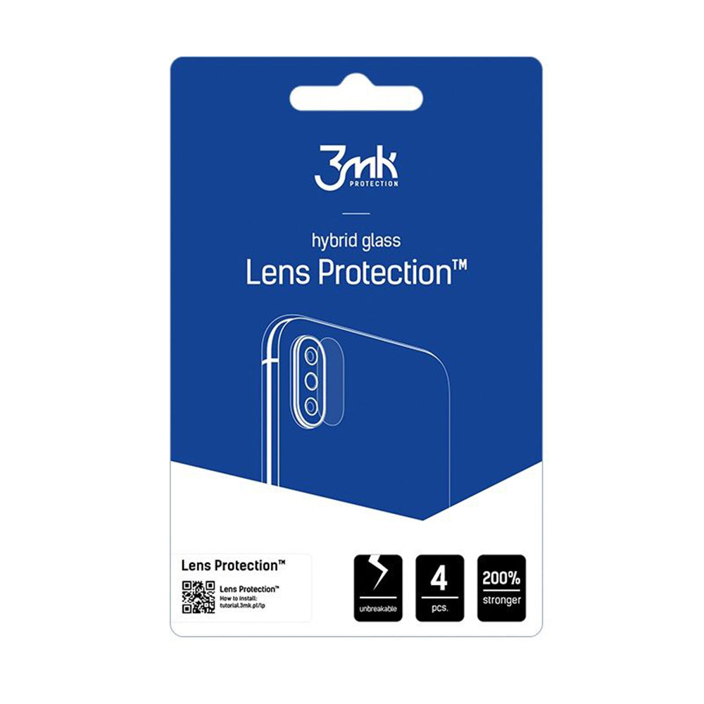 Pellicola protettiva per fotocamera posteriore 3MK Protection per Samsung Galaxy Z Fold8 F971, vetro temperato, set da 4 pezzi, trasparente