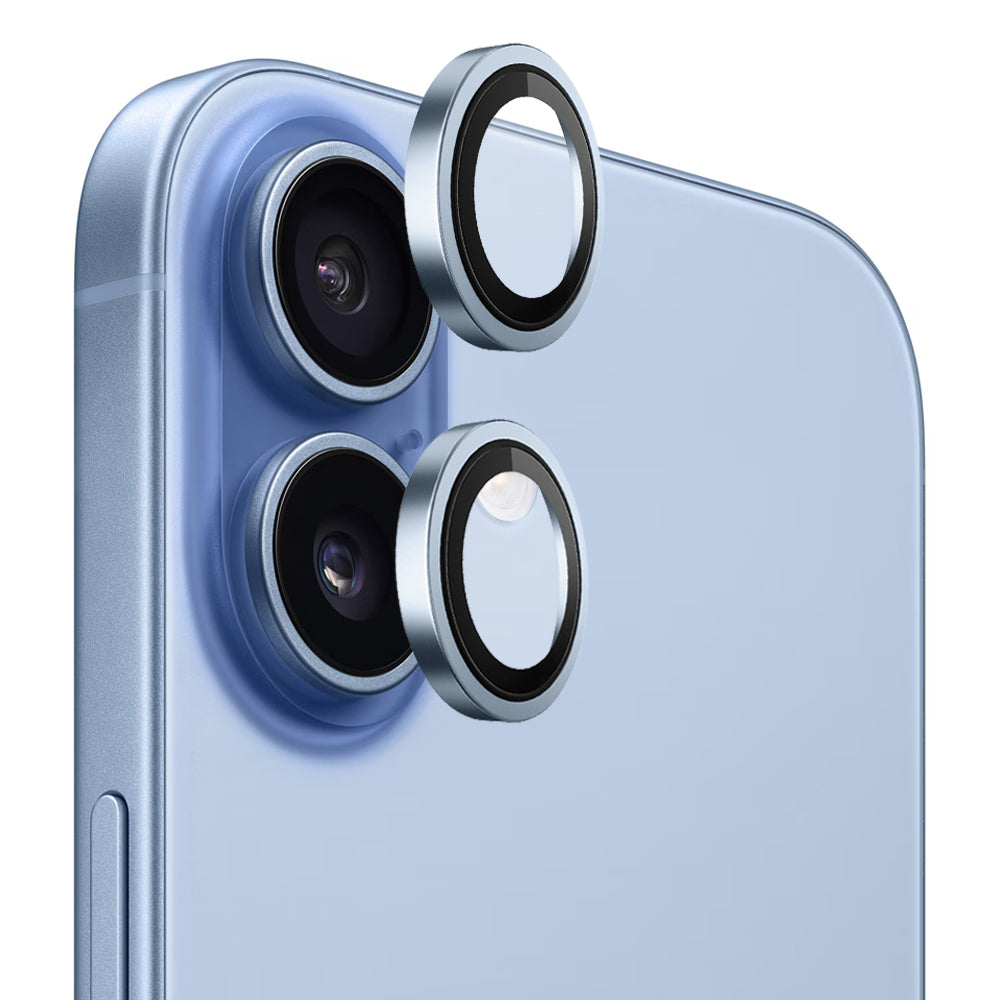 Pellicola Protettiva Posteriore Blueo Metal Frame per Apple iPhone 17, Vetro Temperato, Blu