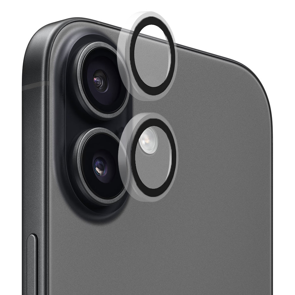 Blueo Metal Frame Rear Camera Protection Film for Apple iPhone 17, Tempered Glass, Transparent