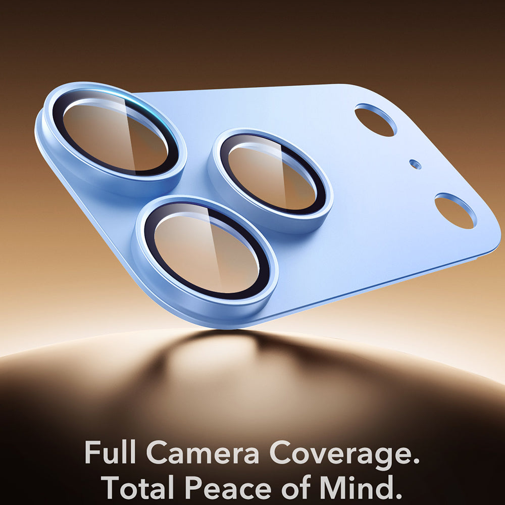 Pellicola protettiva per fotocamera posteriore ESR Armorite Pro per Apple iPhone 18 Pro, vetro temperato, blu