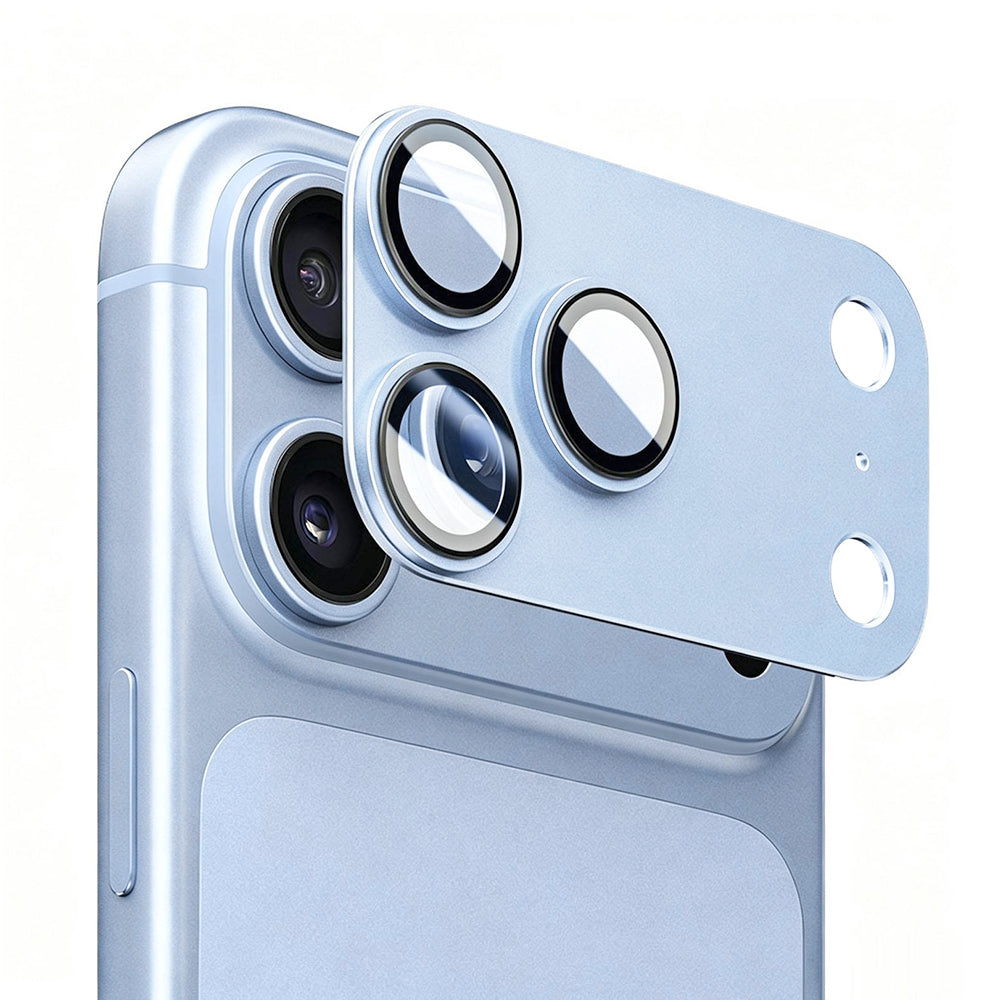 Pellicola protettiva per fotocamera posteriore Lito Crown Halo AR + AF per Apple iPhone 18 Pro, vetro temperato, blu