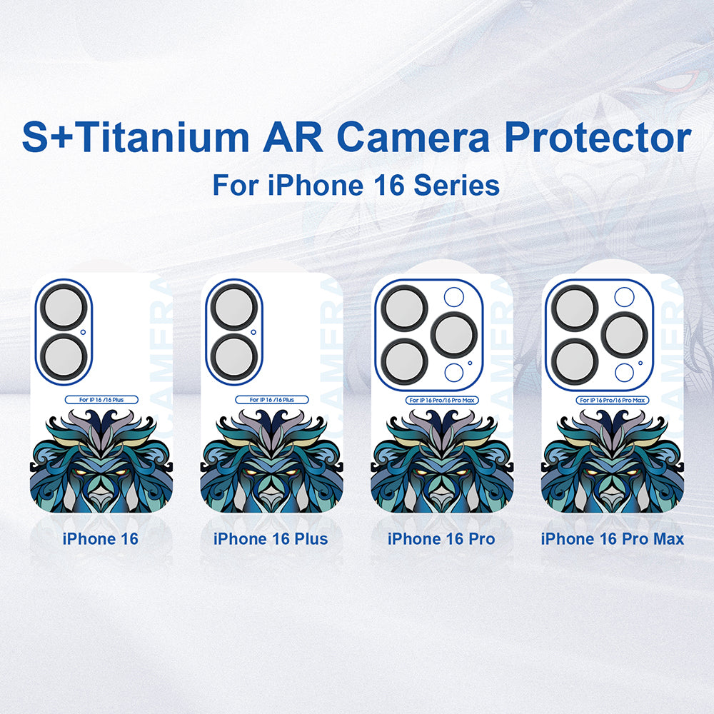 Lito S+ Rear Camera Protective Film for Apple iPhone 16 Pro Max / 16 Pro, Tempered Glass, Bronze