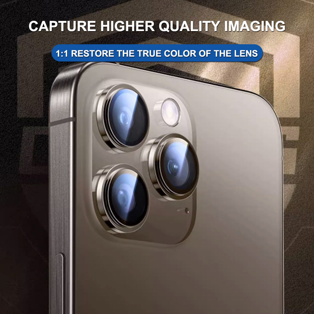 Rear Camera Protection Film Lito Titanium AR for Apple iPhone 17 Air, Tempered Glass, Black