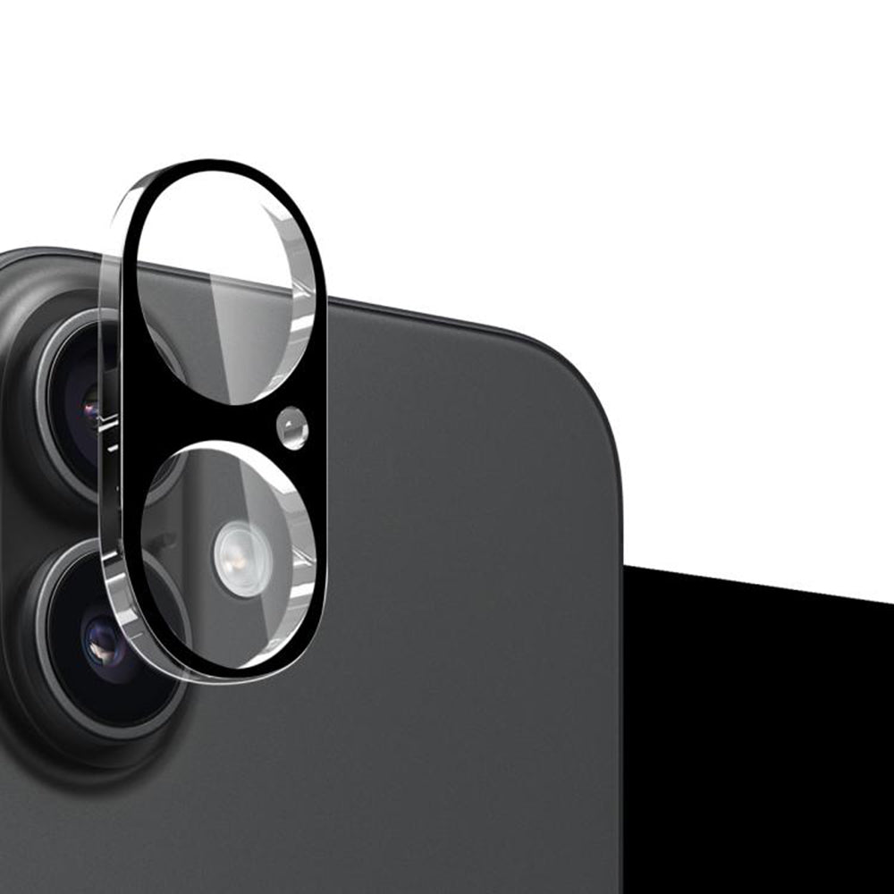 Pellicola protettiva Techsuit per la fotocamera posteriore per Apple iPhone 17, Vetro Temperato, Nero