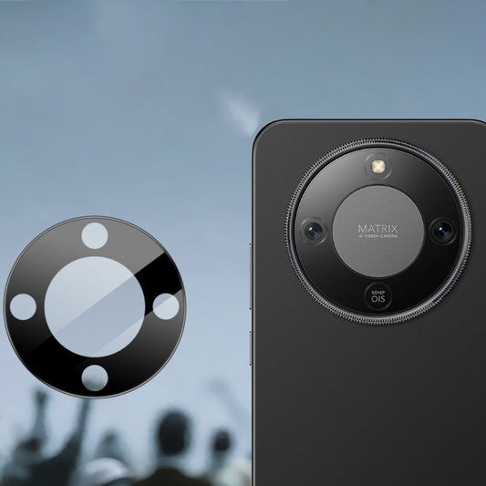 Pellicola protettiva Techsuit per la fotocamera posteriore di Honor Magic8 Lite, Vetro Temperato, Nero