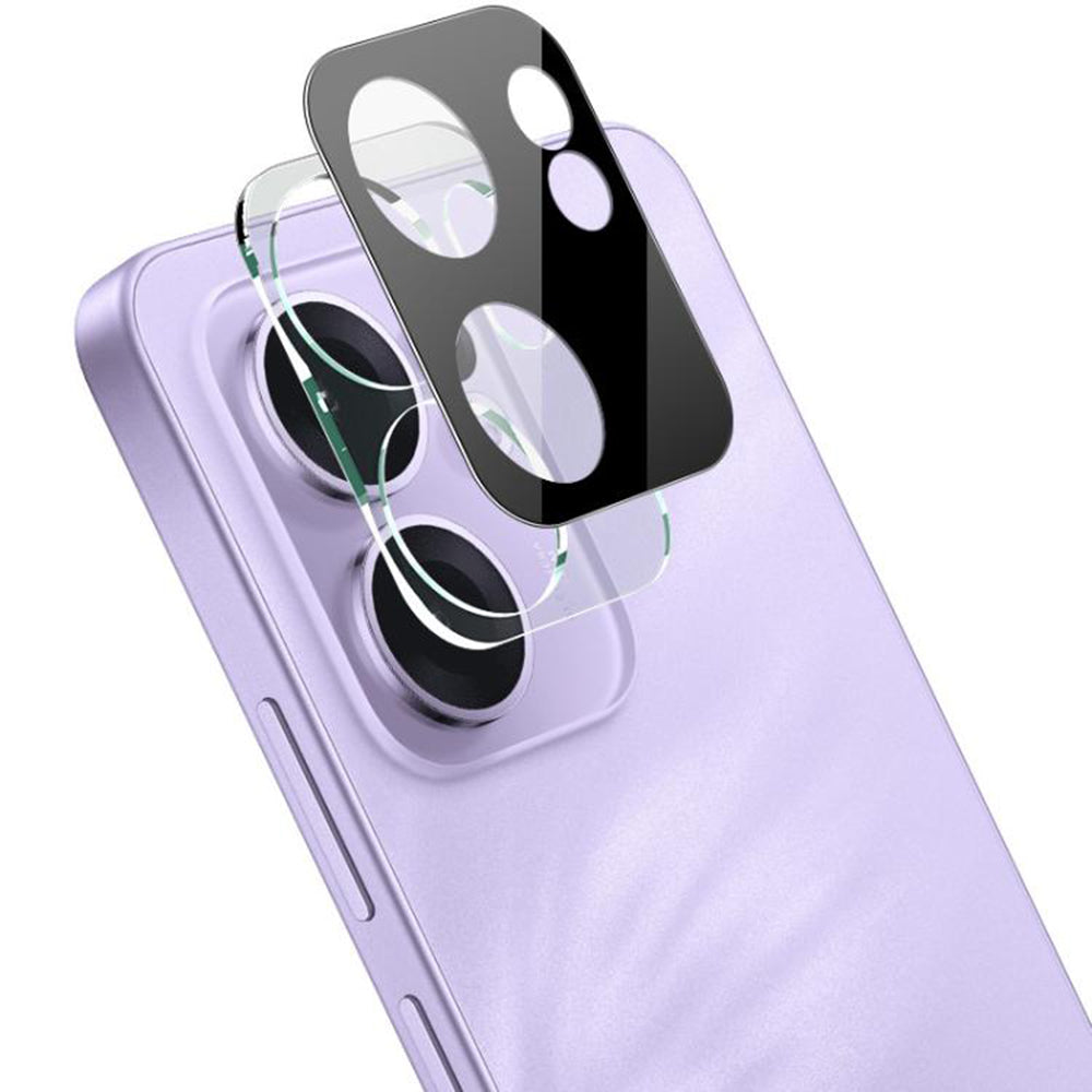 Pellicola protettiva per fotocamera posteriore Techsuit per Oppo Reno13 FS 5G / Reno13 F 4G / Reno13 F, Vetro temperato, Nero