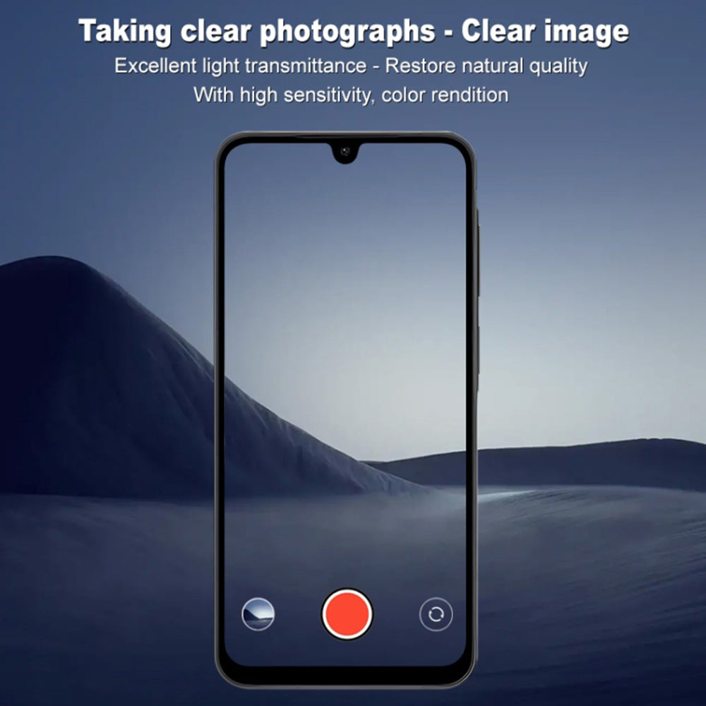 Pellicola protettiva per fotocamera posteriore Techsuit per Samsung Galaxy A26 A266, vetro temperato, nero