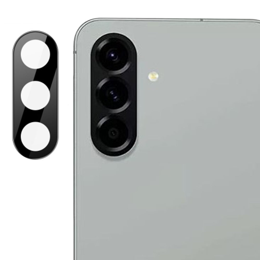 Pellicola protettiva per fotocamera posteriore Techsuit per Samsung Galaxy A56 A566, vetro temperato, nero