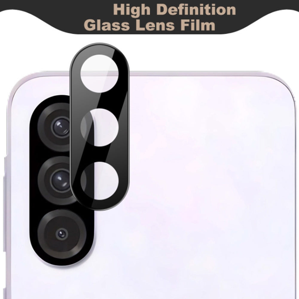 Pellicola protettiva per fotocamera posteriore Techsuit per Samsung Galaxy A56 A566, vetro temperato, nero