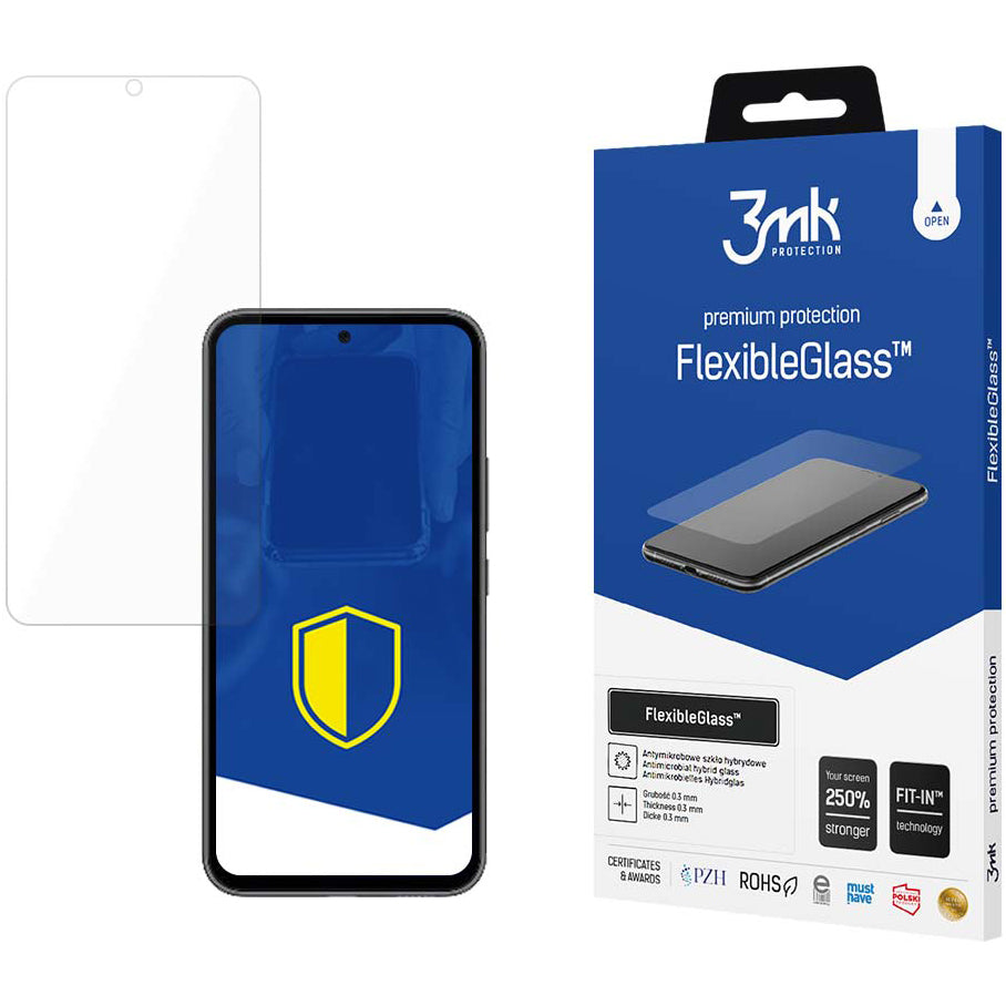Pellicola protettiva schermo 3MK FlexibleGlass per Samsung Galaxy A54 A546, Vetro Flessibile, Full Glue