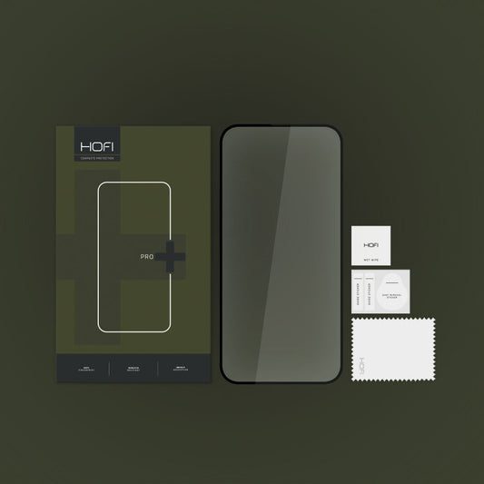 Pellicola protettiva HOFI PRO+ per Apple iPhone 15 Pro Max, vetro schermato, colla completa, 2,5D, nero
