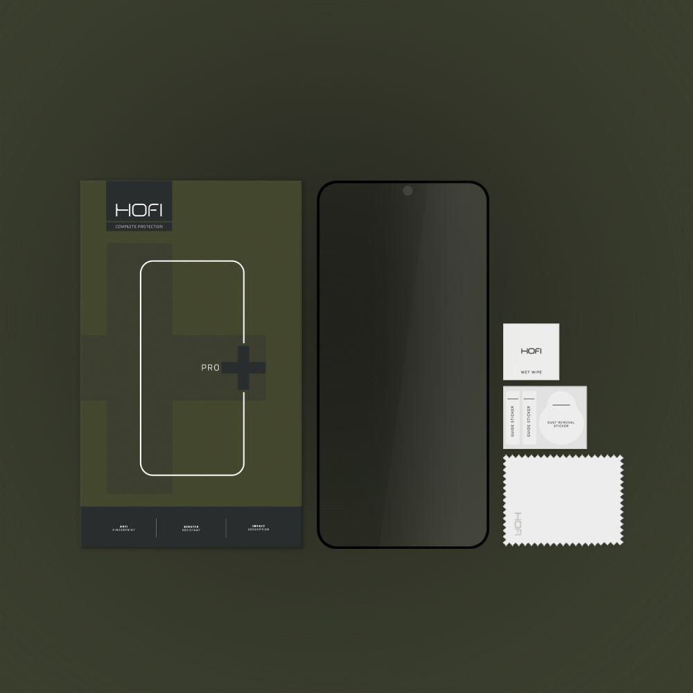 Pellicola Protettiva Schermo Privacy HOFI PRO+ per Samsung Galaxy S24 S921, Vetro Temperato, Full Glue