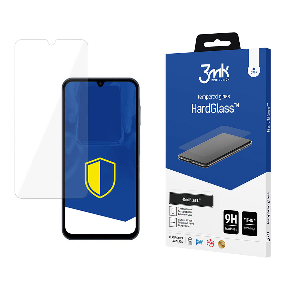 Pellicola protettiva per schermo 3MK HardGlass per Samsung Galaxy A15 5G A156 / A15 A155 / A25 A256, Vetro temperato, Full Glue