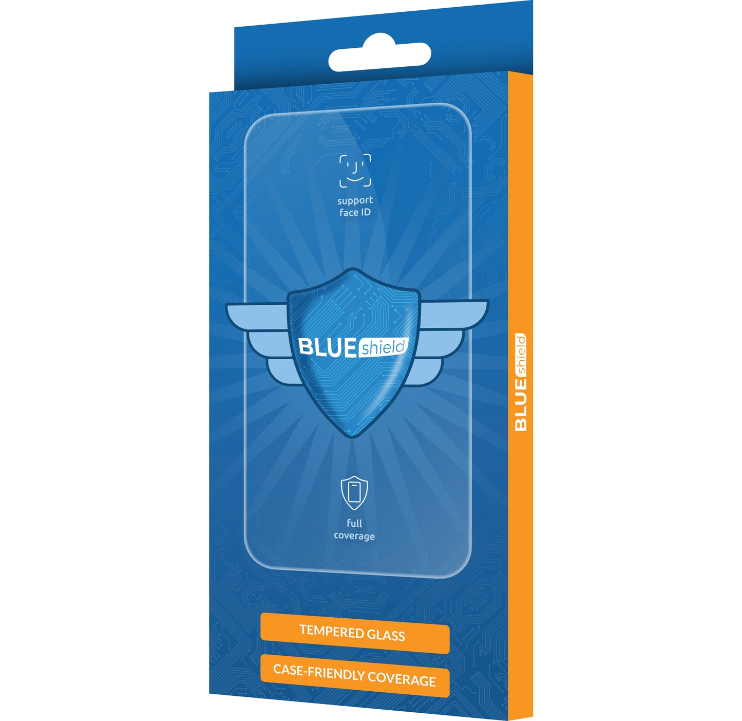 Pellicola Protettiva Schermo Blue Shield per Samsung Galaxy A55 5G A556, Vetro Temperato, Full Glue, Compatibile con Cover, Nera