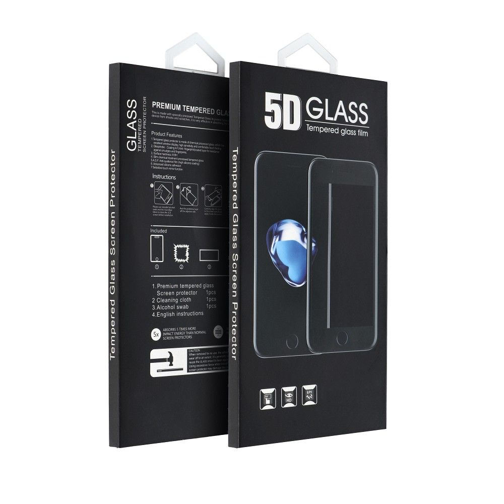 Pellicola Protettiva Schermo OEM per Huawei P20 Pro, Vetro Temperato, Full Glue, 5D, Nera