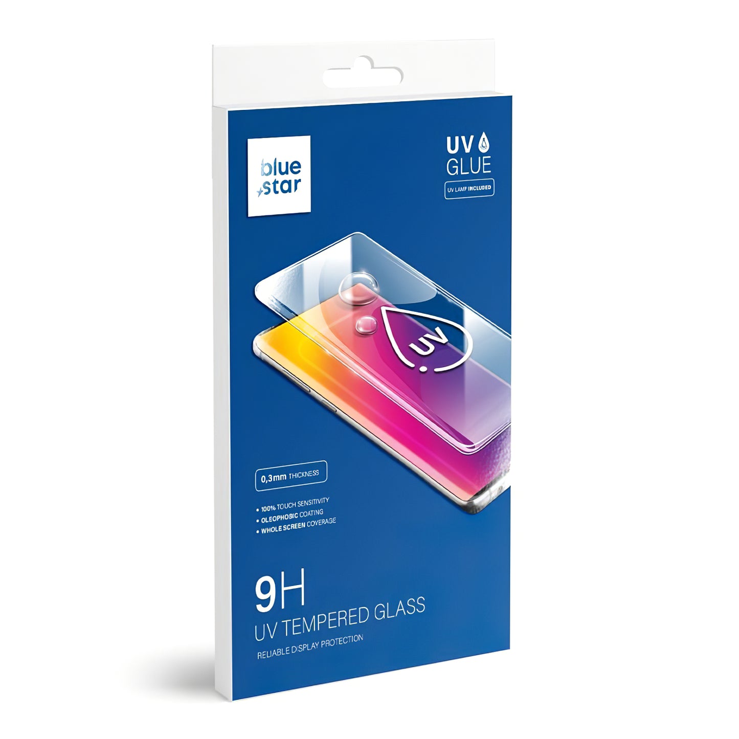 Blue Star Screen Protector per Samsung Galaxy S23 Ultra S918, colla UV, vetro protetto UV