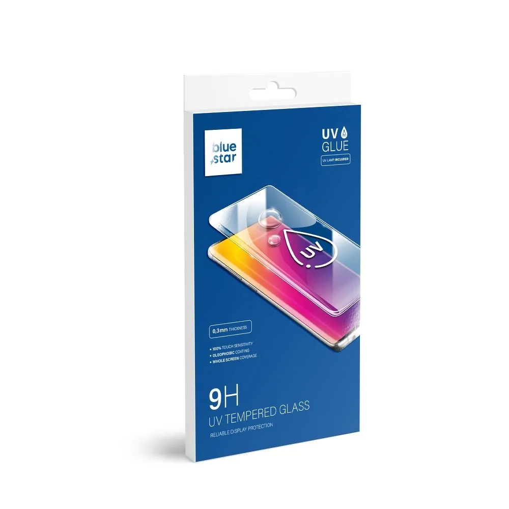 Pellicola protettiva per schermo Blue Star per Samsung Galaxy S20 G980, Vetro temperato, Colla UV