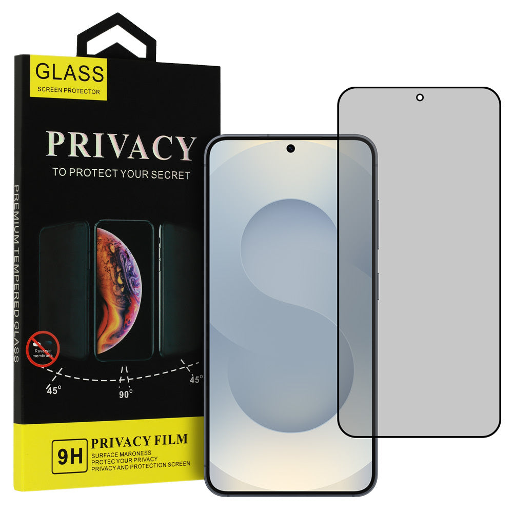 Pellicola protettiva per schermo Privacy OEM Shield Screen per Samsung Galaxy S25 S931, Vetro temperato, Full Glue