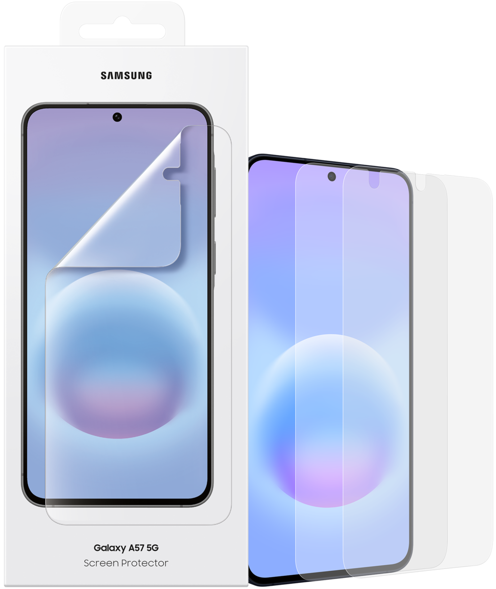 Pellicola protettiva per schermo Samsung per Galaxy A57 5G, Plastica, Set 2 pezzi EF-UA576CTEGWW