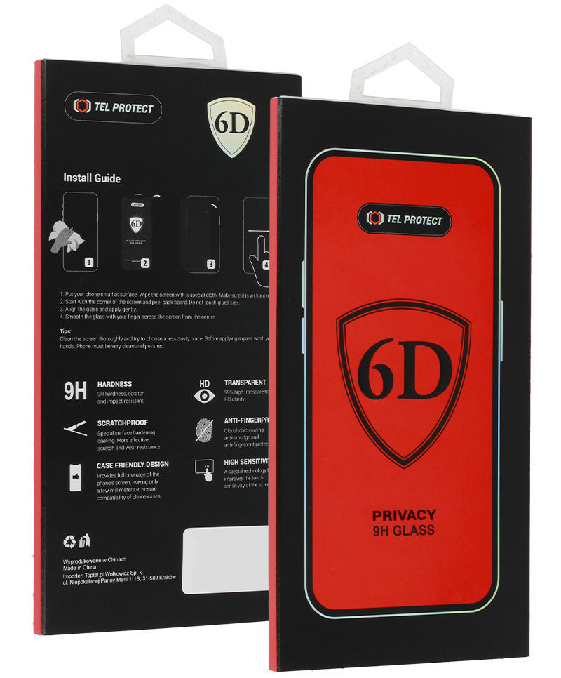 OEM Privacy Screen Protector for Apple iPhone 18 Pro Max, Tempered Glass, Full Glue, 6D