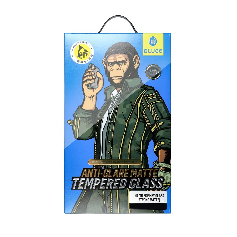 Pellicola Protettiva Schermo Privacy Blueo per Apple iPhone 15 Pro Max, Vetro Temperato, Full Glue, 5D