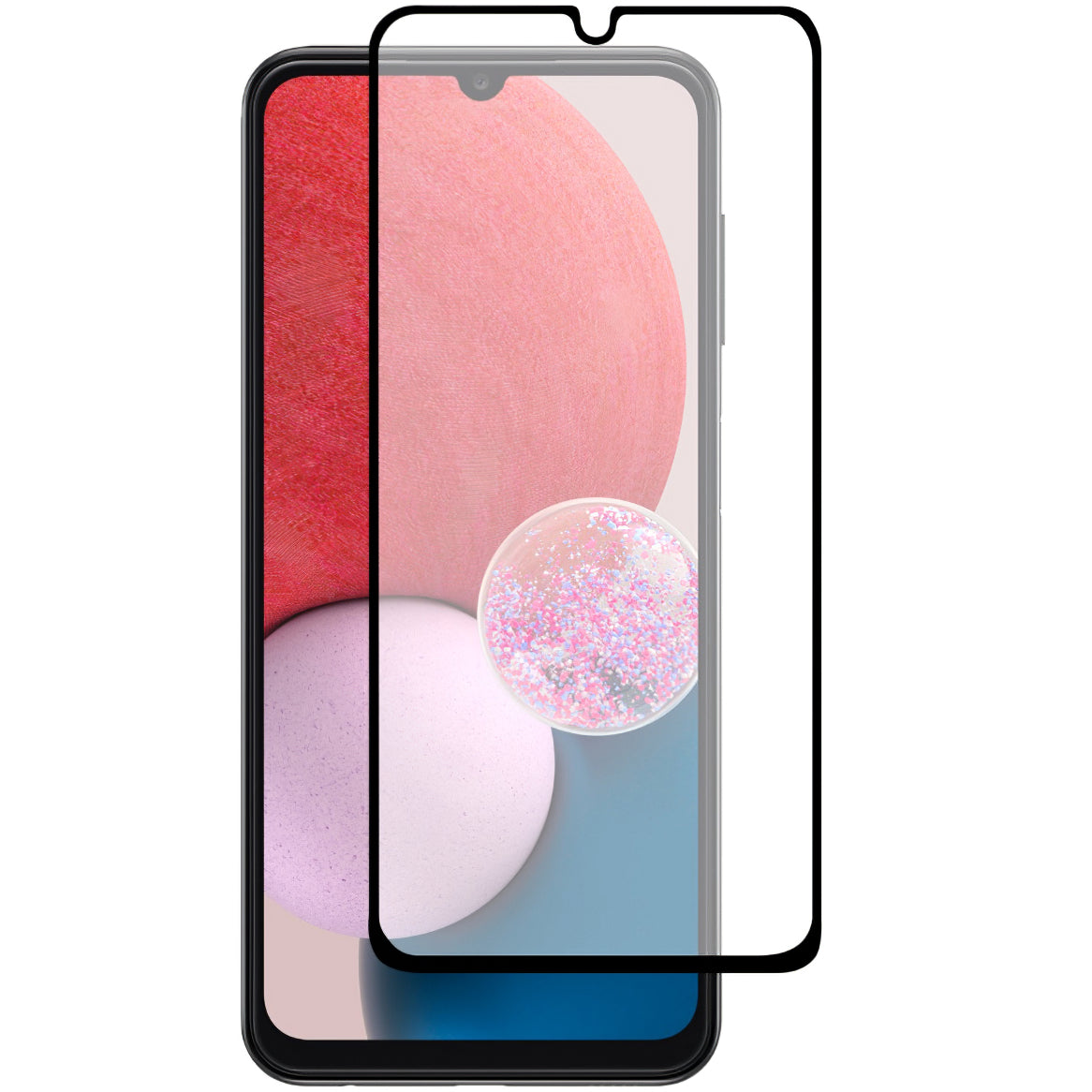 Protezione dello schermo OEM per Samsung Galaxy A15 5G A156 / A15 A155 / A25 A256, schermo di vetro, colla completa, 9D, nero