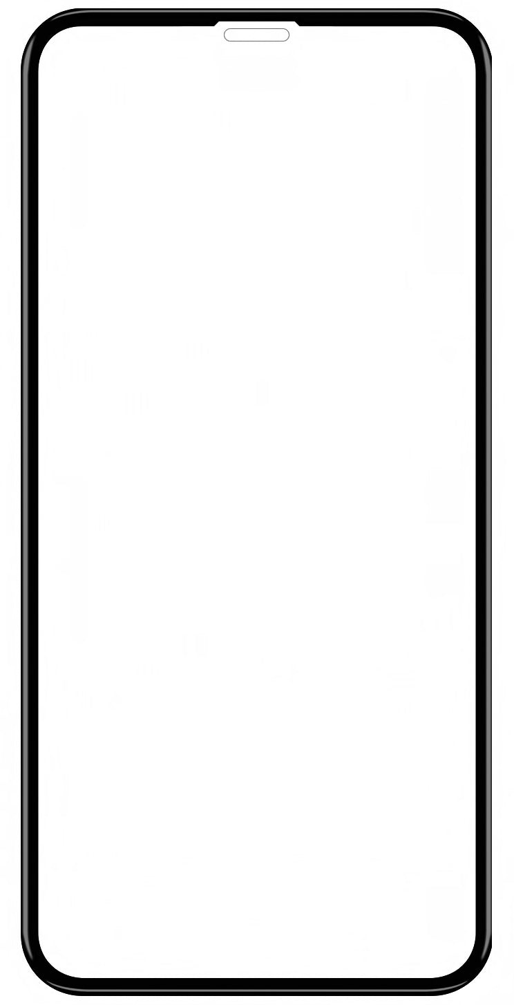 BLUE Shield Screen Protector per Apple iPhone 11 / XR, schermato in vetro, completamente incollato, compatibile con la custodia, nero