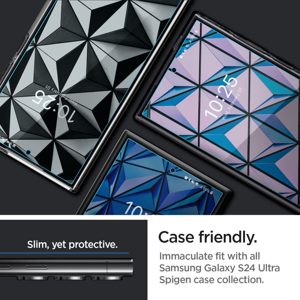 Pellicola Protettiva Schermo Spigen Neo Flex per Samsung Galaxy S24 Ultra S928, Plastica, Set 2 pezzi