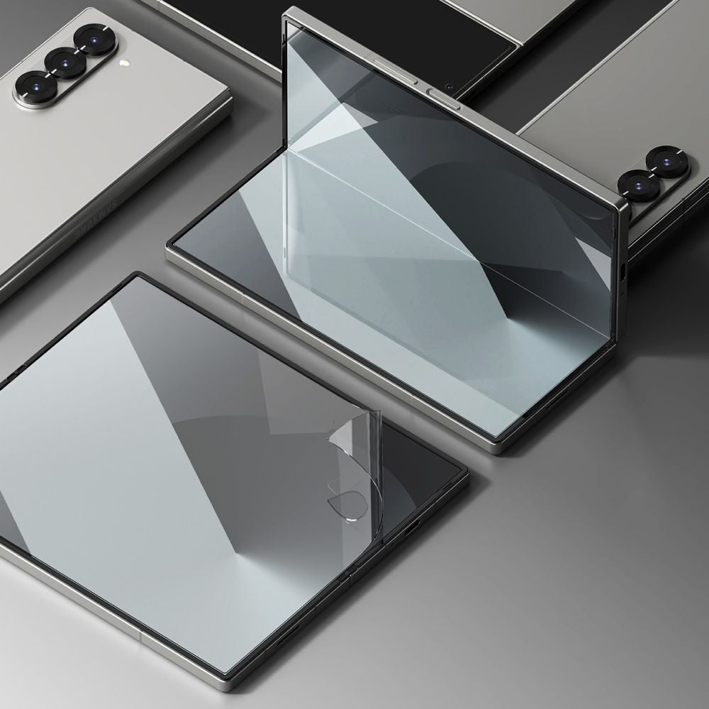 Pellicola protettiva interna per schermo Ringke Dual Easy per Samsung Galaxy Z Fold6 F956, Plastica, Set 2 pezzi