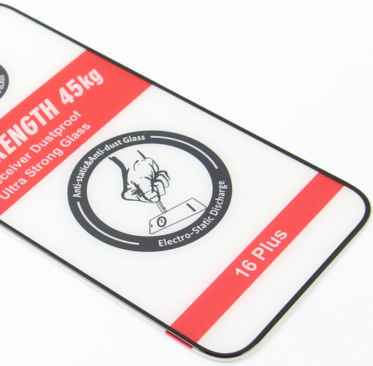Pellicola protettiva schermo OEM Ultra Strong 45KG per Samsung Galaxy A54 A546, Vetro temperato, Full Glue, 2.5D, Nero