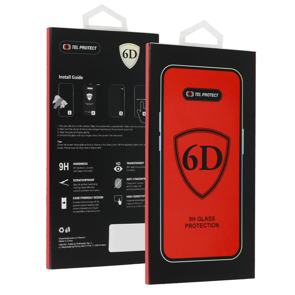 Pellicola protettiva per schermo OEM per Samsung Galaxy S26 Plus S947, Vetro temperato, Colla completa, 6D, Nera