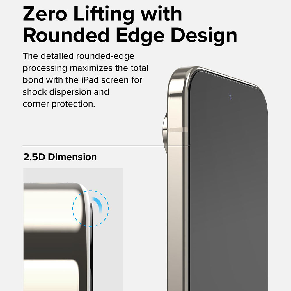 Ringke Easy Slide Screen Protector per Google Pixel 9 / 9 Pro, protezione in vetro, colla completa, set 2 pezzi