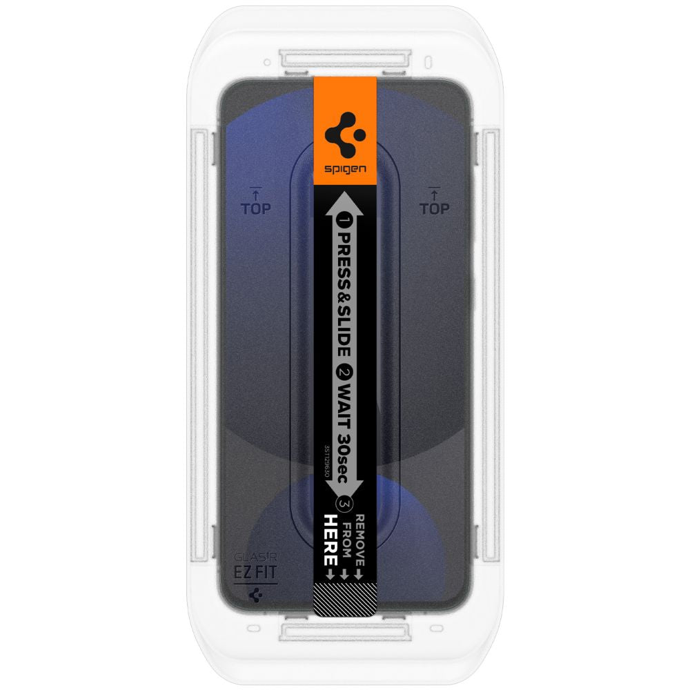 Spigen EZ FIT Pellicola protettiva per Samsung Galaxy S24 FE S721, vetro protetto, colla completa, set 2 pezzi AGL08729