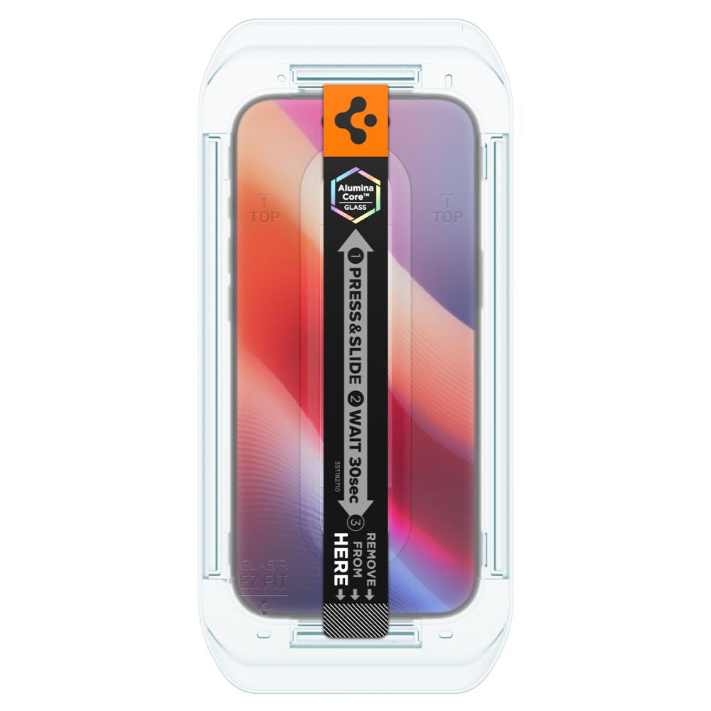Pellicola Protettiva Schermo Spigen GlastR EZ FIT per Apple iPhone 17 Air, Vetro Temperato, Full Glue, Set 2 pezzi