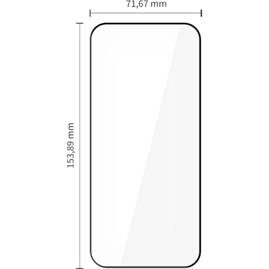 Pellicola protettiva per schermo Tech-Protect FIT+ per Xiaomi Poco F8 Ultra, Vetro temperato, Full Glue, Set 2 pezzi, 2.5D, Nero
