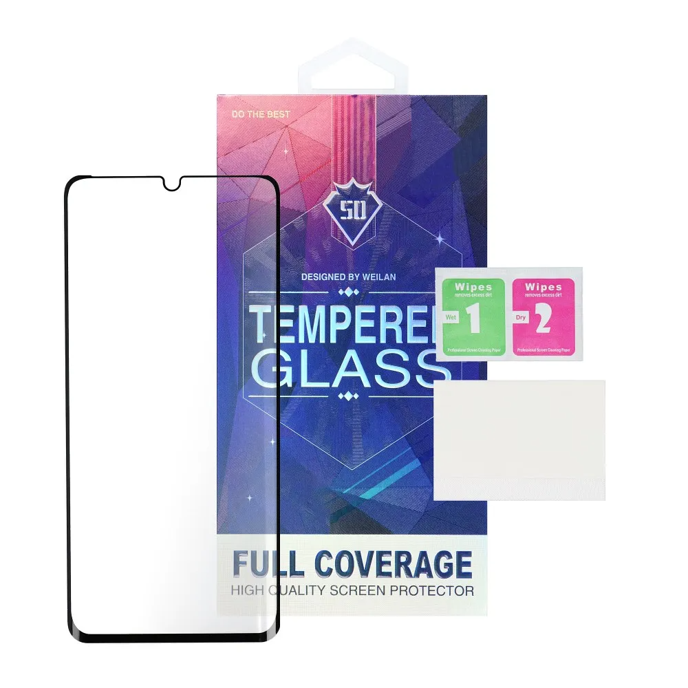 Pellicola protettiva per schermo OEM per Xiaomi Redmi Note 15 5G / Note 15 4G, Vetro temperato, Full Glue, 5D, Nero