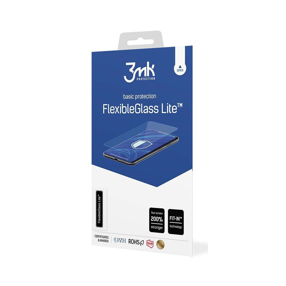 Pellicola Protettiva Schermo 3MK FlexibleGlass Lite per Realme Note 70T, Vetro Flessibile, Full Glue