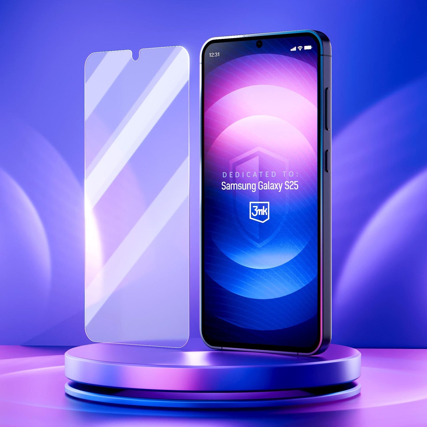 Pellicola protettiva per schermo 3MK FlexibleGlass Max per Samsung Galaxy A52s 5G A528 / A52 5G A526 / A52 A525, Vetro Flessibile, Full Glue, Nero