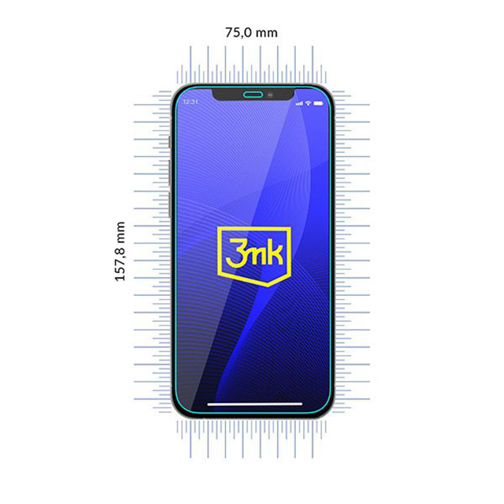 Pellicola protettiva per schermo 3MK FlexibleGlass per Apple iPhone 12 Pro Max, Vetro Flessibile, Colla Totale